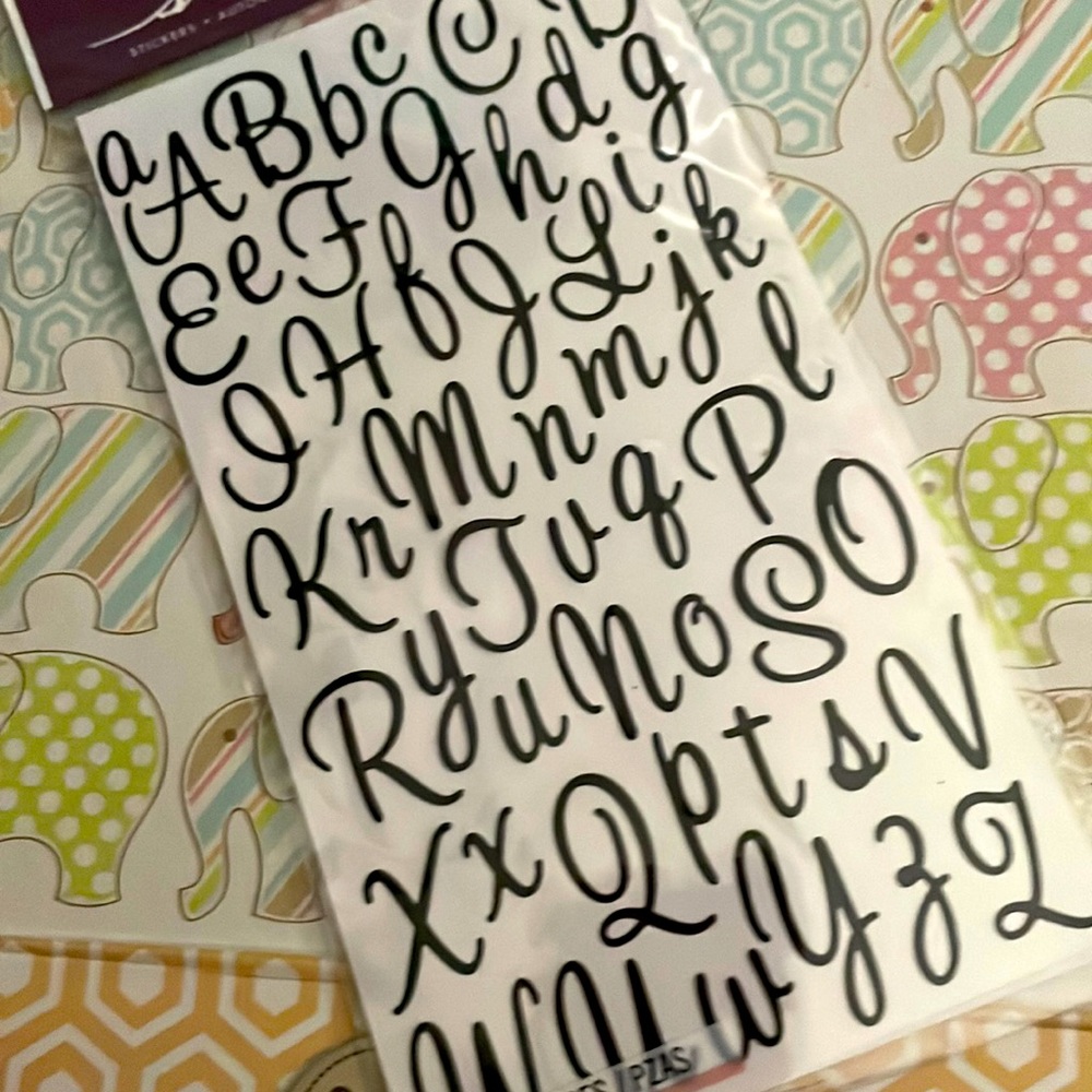 NIP Alphabet Stickers 1 sheet